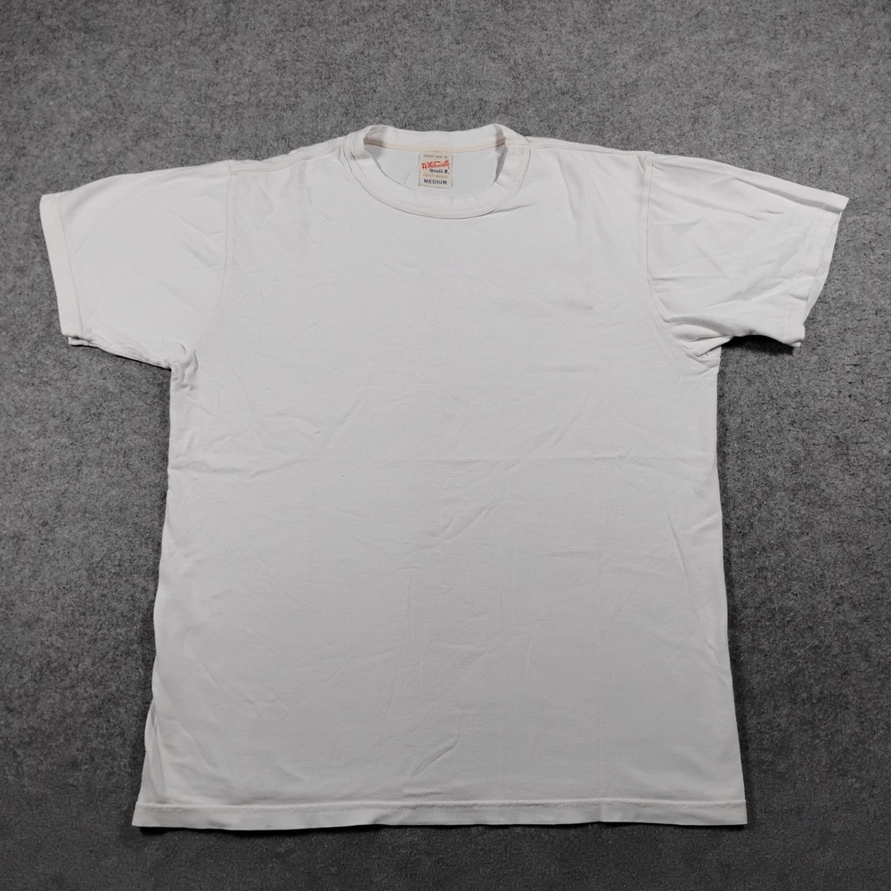 Whitesville Quali-T Heavy Weight White T-Shirt Mens Medium Made in Japan Toyo